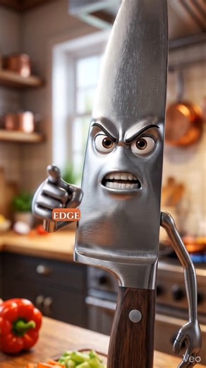 Stop Using Me Like This… I Need Sharpening! 🔪😡 #KitchenHack #Shorts