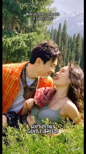romance, love moments, flower garden, couple vibes, peaceful love