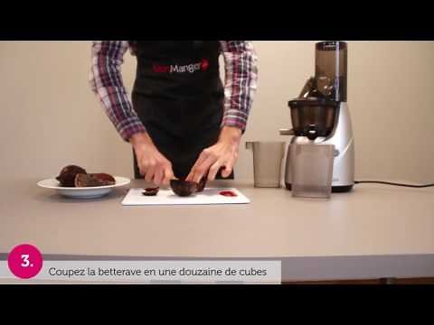 Recette de jus de betterave avec un extracteur de jus