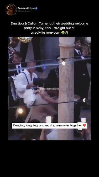 Dua Lipa & Callum Turner Wedding Welcome Party in Sicily, Italy 🇮🇹#dualipa #callumturner #wedding