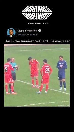 step into history on Instagram: "Sometimes footballers try to joke around or tease an opponent thinking it’s harmless fun — a little shove, a playful tap on the head, a sarcastic celebration, or some friendly trash talk. But football isn’t the street; referees don’t care about intent. What players think is “just a joke” can instantly become “violent conduct” in the referee’s book. That’s why funny red cards happen. A player tries to mess around, everyone laughs for a second, and then — boom — th