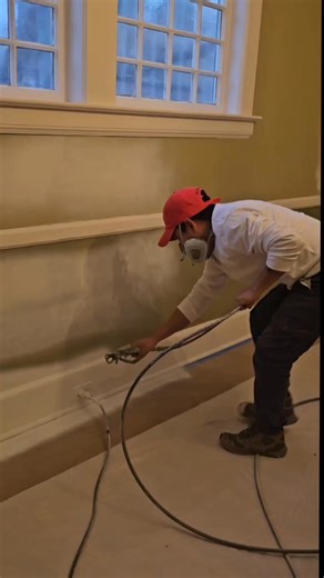 Same color for walls and trim. Decorators white BM | polo pro-painting