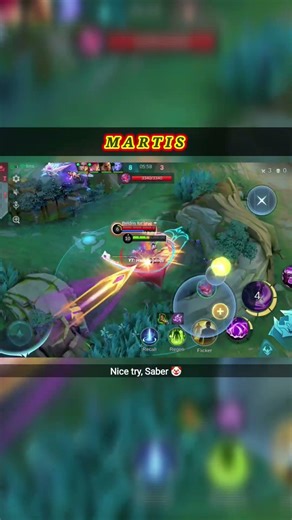 Saber Skin 🔥, but.... 🤣 #martis #mobilelegends #shorts