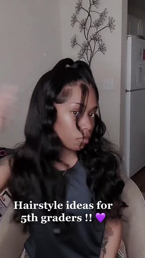 Hairstyle ideas for 5th graders !! 💜 #hairstyles #braids #hair #girls #school #5th #5thgrade #ideas #inspo #inspiration #viral #fyp