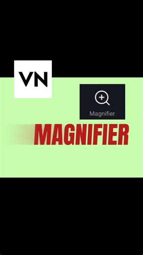 How to zoom on face | Using Magnifier | Highlight specific part in your video | VN magnifier #edits