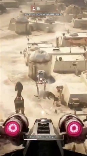 X-wing vs AT-ST - Star Wars Battlefront 2 #starwarsbattlefront2 #battlefront 2 #shorts