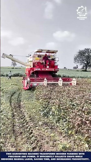 Modern Oilseed Harvester - Low-Cut Header for clean and high-speed crop separation #farming