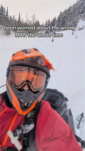 I'm not gonna ever hike up here#snowmobile #bp #mtn #snow snow #mountains