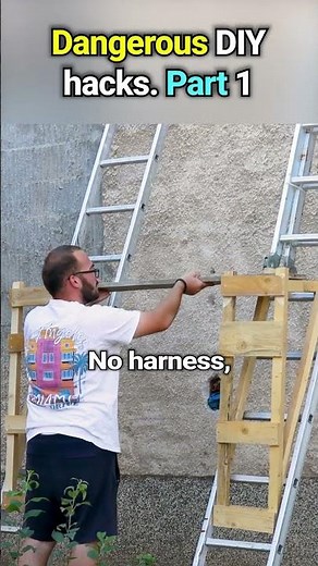 He Built a Ladder Bridge With No Safety Gear!