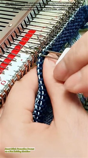 Smart Stitch Formation Process on a Flat Knitting Machine