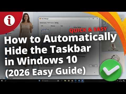 How to Turn On Auto-Hide Taskbar in Windows 10 Desktop Mode