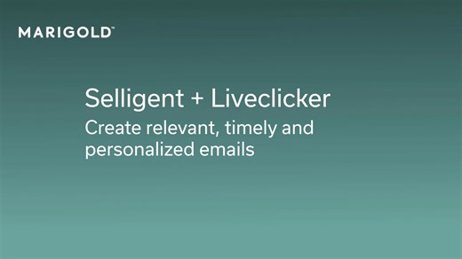 Selligent: Create relevant, timely and personalized emails