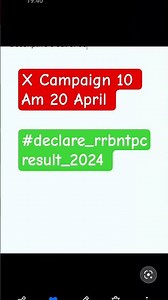 Rrb Ntpc Result Update 🥲 X Campaign Against 👍 Rrb Ntpc Result 2024 #rrbntpcresult