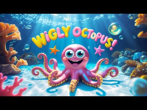Wiggly Octopus Song 🐙 | Learn with 8 Arms! | Underwater Dance for Kids | Fun Preschool Song
