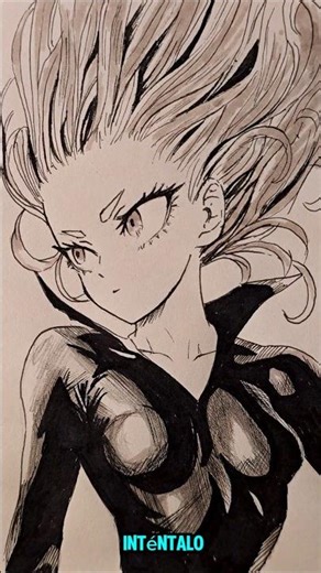 How to draw eyes from a 3/4 angle in under 30 seconds #tatsumaki #onepunchman #tutorial