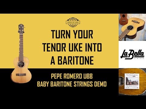 Romero UBB Baby Baritone Ukulele Strings Demo