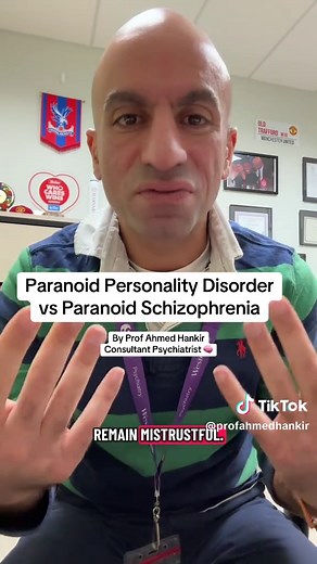 Paranoid Personality Disorder or Paranoid Schizophrenia? Here’s the key difference clinicians look for. #ParanoidPersonalityDisorder #ParanoidSchizophrenia #MentalHealthEducation 1.\tAmerican Psychiatric Association. Diagnostic and Statistical Manual of Mental Disorders (DSM-5-TR). 2022 — Criteria for Paranoid Personality Disorder and Schizophrenia. \t2.\tWorld Health Organization. ICD-11 Classification of Mental Disorders. 2019 — Diagnostic guidelines for personality disorders and schizophrenia
