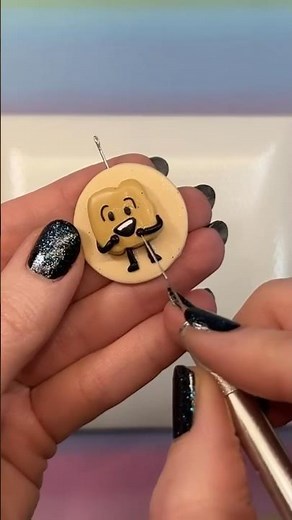 How to make a BFDI Woody 🪵 charm from polymer clay! #shorts #bfdi #bfb #tallyhall