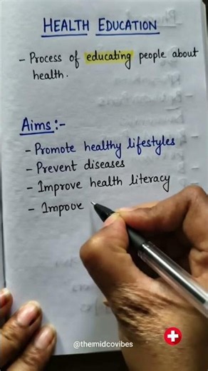 🌍 Health Education | Community Health Nursing 📚 #nursingstudent