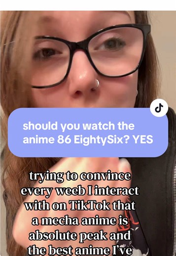 86 Eighty Six is ABSOLUTE PEAK anime. I have actually gotten sooooo many DM’s of people saying I convinced them to watch it, and that they loved it. watch 86. you won’t regret it #86 #eightysix #animerecommendations