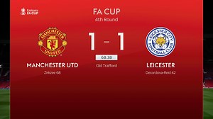 Joshua Zirkzee has equalised for Manchester United against Leicester in the FA Cup 4th round 🚨 | Sky Sports Football