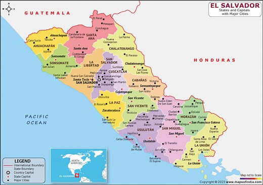 El Salvador Map | HD Map of the El Salvador