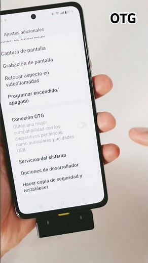 Activa OTG si no te funcionan tus auriculares o micrófono USB C #tecnologia #smartphone