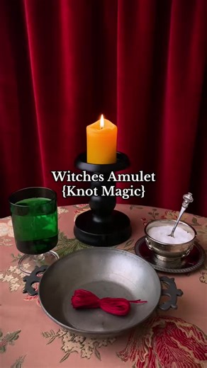 Witches Amulet for Protection: 9 Knots Red Bracelet ✨ Have you ever tried Knots Magic before? #witchtok #witchcraft #traditionalwitchcraft #pagan #protection