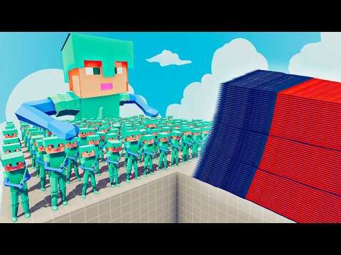 200x DIAMOND ARMOR ALEX + 1x GIANT vs EVERY GOD Totally Accurate Battle Simulator TABS