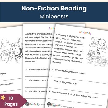Non-Fiction Reading | Minibeasts | Short Texts and Questions