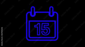 Date counting calendar. Ripped paper calendar to change the moments in the month.