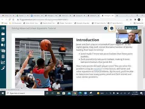 Edmentum Algebra1 Unit1 Solving Advanced Linear Equations