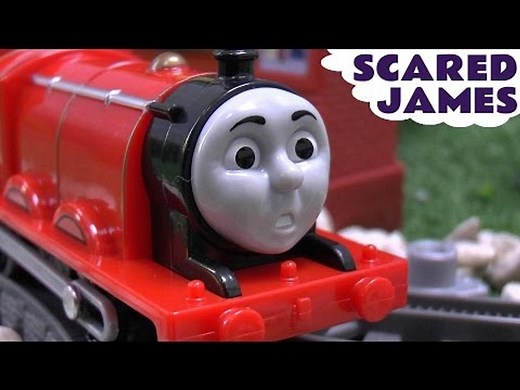 Scared James Thomas and Friends Trackmaster Engine Toy Train Set Thomas Y Sus Amigos Tomas