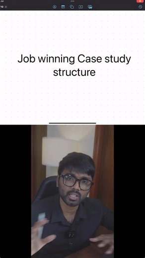 Vamshi | Product Designer on Instagram: "Comment “CASE STUDY” Steal this case study structure if you want your first design job. Most designers write case studies like stories. Recruiters scan them like reports. That’s where the Minto Pyramid Principle helps. Start with the answer at the top. The real outcome. Conversion increased. Revenue generated. Drop off reduced. Then support it with 2 to 3 strong reasons. What exactly was broken. What data proved it. At the bottom, add your proof. User int