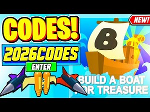 ⚠️New⚠️ ALL WORKING CODES For Build A Boat For Treasure 2026 - Roblox Build A Boat For Treasure Code