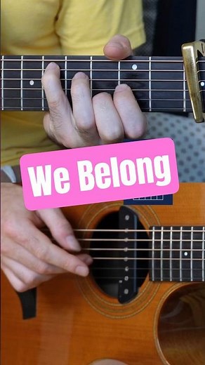 How I play We Belong #patbenatar #webelong #webelongtogether #guitartabs #novocals #acoustickaraoke