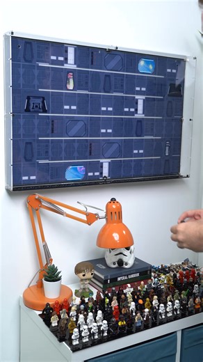 Your LEGO minifigs deserve more than a shelf. This themed display transforms any wall into a galactic showcase where Jedi, Sith and stormtroopers stand proud. | Wicked Brick