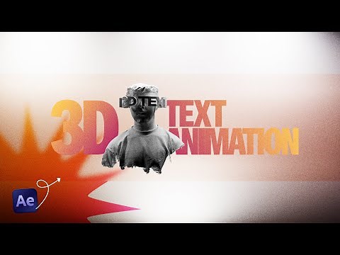 How To Make 3D Text Animations in After Effects - Revopoint RANGE 2 3D Scanner