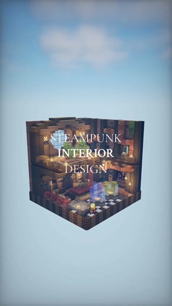Steampunk Interior Build, any other interior ideas? #minecraft #minecraftbuilding #mc #interiordesign #minecrafttutorial #minecraftmemes #minecrafter #minecraftcave #minecraftanimation #minrcraft