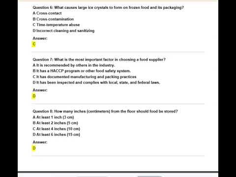 SERVSAFE CHAPTER 5 QUESTIONS EXAM QUESTIONSActual Qs and Ans - Expert-Verified Explanation