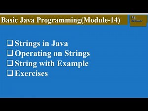 String in Java (Module-14)
