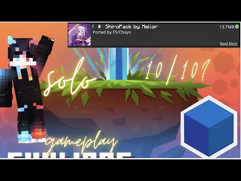 CubeCraft Skywars Solo trying Shiro pack!!! | 1080p 60 fps Gameplay