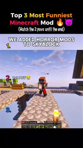 Top 3 Funniest Minecraft Mods That Felt Cursed 💀 (BOTH POV's UNLOCKED 😭) #horror