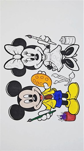 Mickey Minnie Mouse Drawing and Coloring, 219 #drawing #coloring #coloringpages #forkids