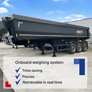 On the tipper, weigh and go! Determine the payload with the onboard weighing system directly at the loading location without having to drive to a weighbridge. This saves fuel, time, and reduces CO2 emissions. 👍 You can operate the weighing system via the screen or the beSmart app and, after the weighing process, call up the loading data directly in the TrailerConnect® portal and share it with third parties. 📲💻 Find out more: https://schmitz.cargobull.com/uk-tipper #SchmitzCargobull #Tipper #u
