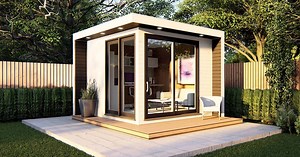 Model C | Work from Home backyard pre-fab home office pod | WFH office studio addition — Boxx