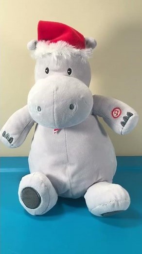 Hallmark Hippo I Want A Hippopotamus For Christmas Song Plush 10" SEE VIDEO!
