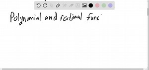 Polynomial and rational functions are examples of  functions. | Numerade