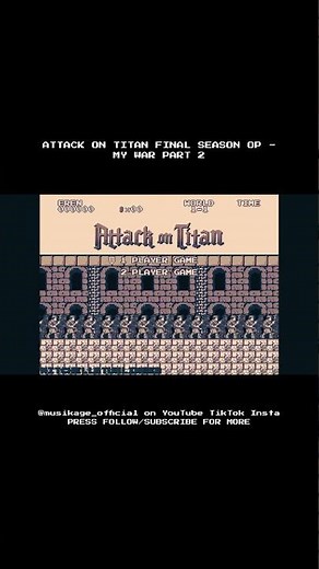 Attack on Titan Final Season OP - My War [8-bit; VRC6] | Part 2 #Shorts