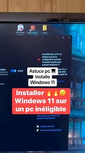 150K views · 684 reactions | installer Windows 11 sur une machine inéligible  | Astuces | Facebook